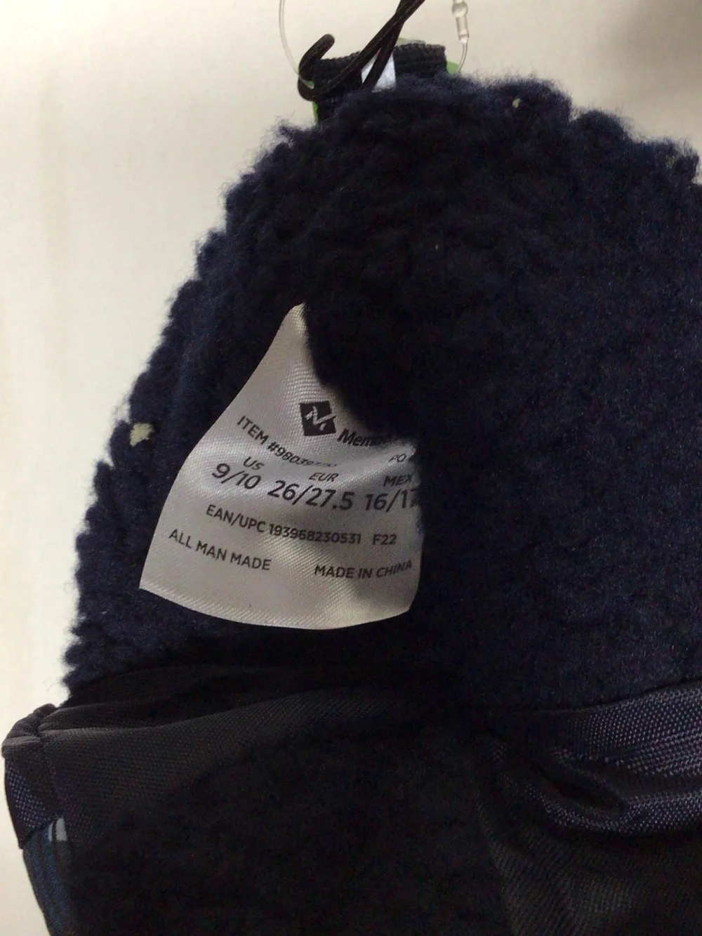 Kids Waterproof Navy Blue Snow Boots with Fleece Lining